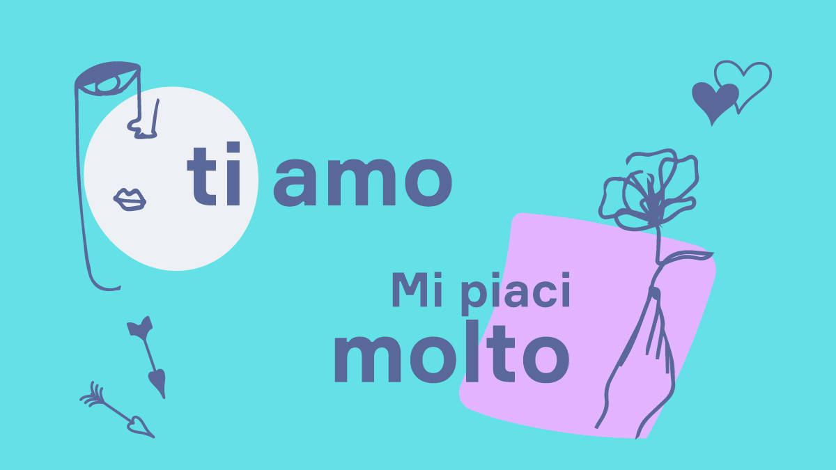 How to use Ti amo or Ti voglio bene in Italian 